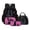 Black-Cat Paw Moon Stars, variant on Kuiaobaty Pilot Poodle Print Kids Backpack with Lunch Bag Portable Insulated Lunch Box and Backpack with Bottle Holder Large Capacity School Bag Pencil Case for Travel Camping