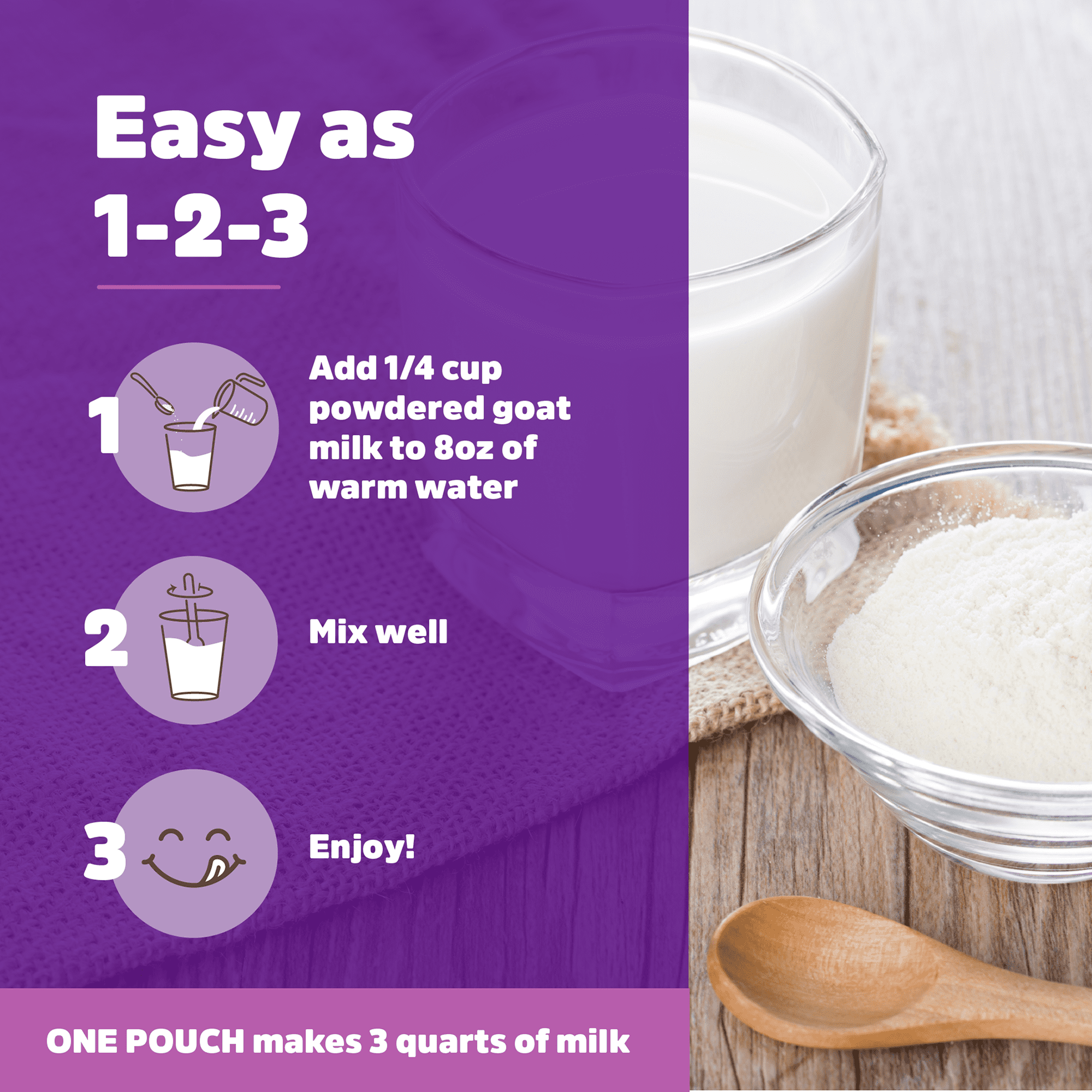 (2 pack) Meyenberg Whole Powdered Goat Milk, Plain, 12 oz (340g)