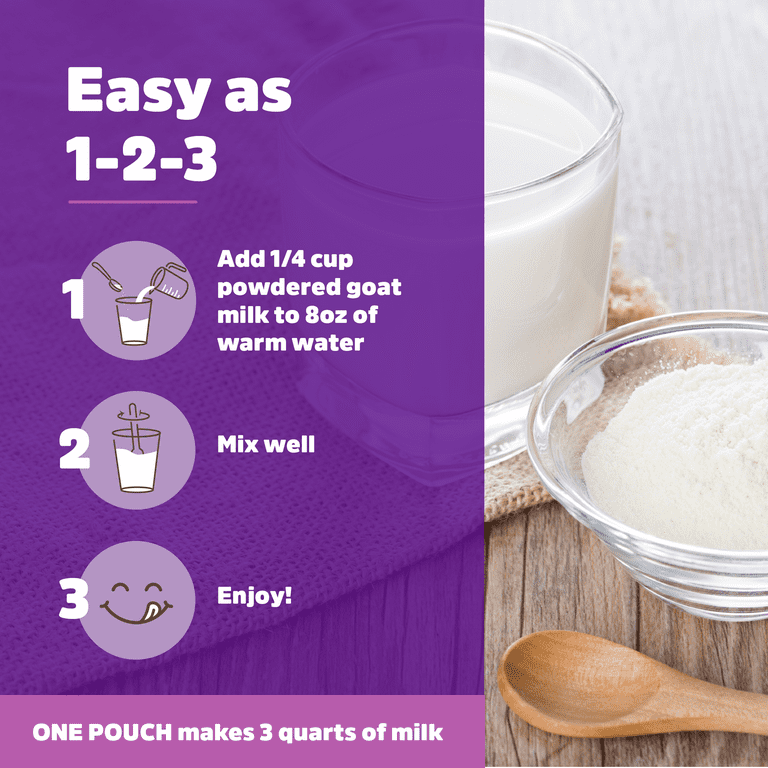 Meyenberg Goat Milk 6袋セット Amazon.com : Meyenberg Whole Powdered Goat Milk, 12 Ounce
