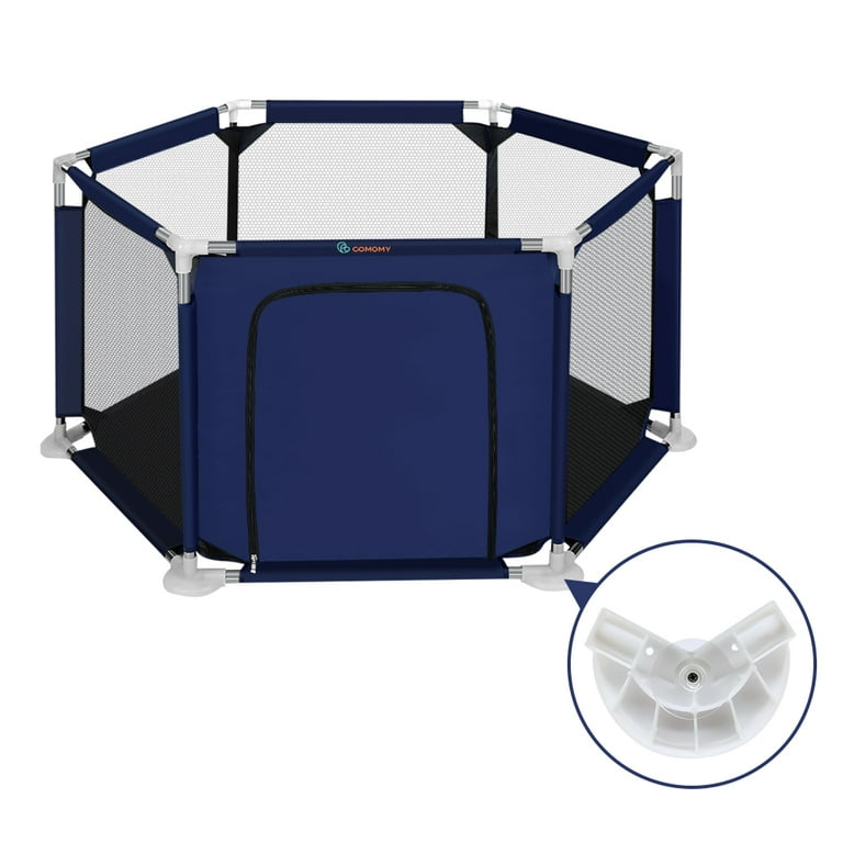 Compact Baby Playpen, 6-Panel Portable Nursery Center, Travel Baby