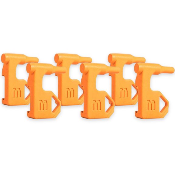 Banderas de seguridad de la cámara Pequeña Precisión universal Reutilizable Accesorios portátiles Reemplazo Tiro al aire libre Orange 9mm 6 piezas