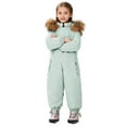 thumbnail image 5 of KAUOD Toddler Waterproof Snowsuits Outdoor Insulated One Piece Hooded Ski Suits Jumpsuits Kids Baby Multi Zipper Snow Suits, 5 of 9