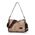 thumbnail image 2 of Ediodpoh Women Shoulder Bag Fashionable New Pattern Simple Solid Color Retro Large Capacity Practical Casual Versatile Messenger Bag Khaki, 2 of 5