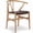 Natural Ash Chair+Coffee color Cushion, variant on Polynices Mid Century Modern Wishbone Dining Armchair with Removable PU Cushion, Solid American Ash Wood Frame, Fully Assembled Indoor Kitchen Seating