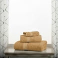 thumbnail image 2 of Egyptian Cotton 900 GSM Hotel Quality 3-Piece Towel Set, 1 Face, 1 Hand, and 1 Bath Toast, 2 of 3