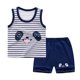 thumbnail image 1 of Ropa de bebé para niño, chándal informal, ropa de algodón puro, ropa de verano para bebés, camisetas y pantalones para niños, atuendo deportivo Tan Jianjun unisex, 1 of 2