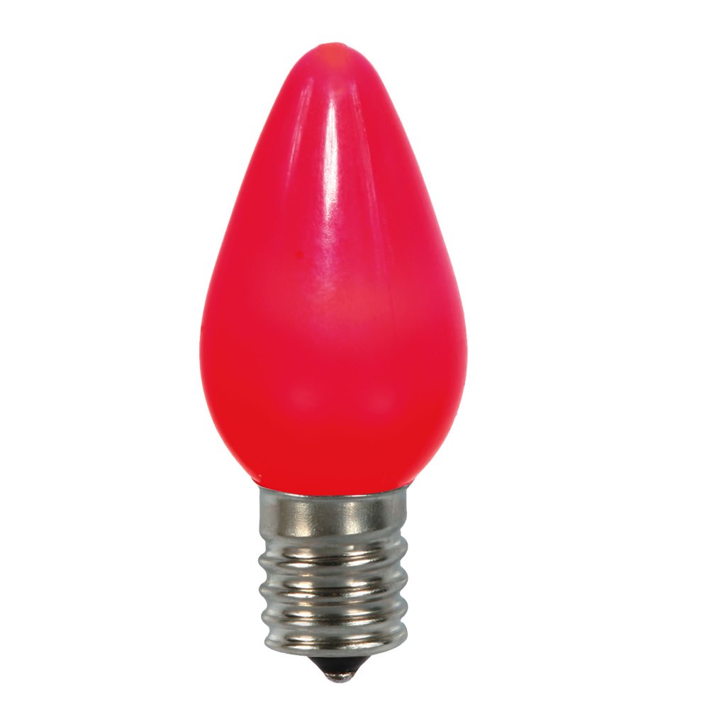C7 Ceramic LED Red Twinkle Bulb 25/Box