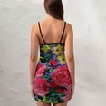 thumbnail image 4 of Ladies Elegant Sling Sleeveless Sexy Dress rose, 4 of 6