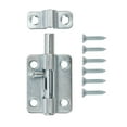 thumbnail image 6 of Hyper Tough 4 inch Barrel Bolt, Zinc Plated, 1 Pack, mounting hardware included, 6 of 8