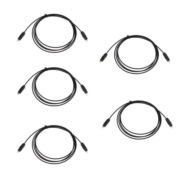 Cable de audio digital de fibra óptica OD2.2 de 5 pines para amplificador de potencia de DVD 1.5M