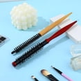 thumbnail image 2 of Petite Brosse Ronde pour Cheveux, 2 Pcs Mini Brosses à Rouleau avec Poils en Nylon Rigides, Brosse de Coiffure Professionnelle pour Salon pour Séchage au Sèche-Cheveux Coiffage des Cheveux Bouclés Frange Lifting Soin de la Barbe, 2 of 5