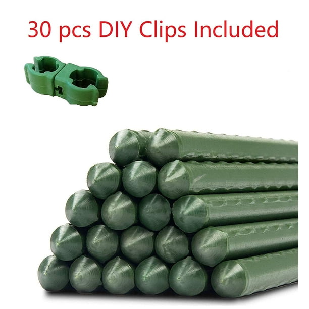 MTB Metal Garden Stakes 71 Inches, Steel Plant Stakes, Pack of 25, with
