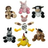 Set Of 6 Cute Swapets Plush Stuffed Animals Toys Magnetic Parts Barnyard Safari Series For Kids