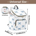 thumbnail image 2 of ALAZA Bows Blue Travel Backpack Laptop Bag Large Capacity Daypack, 2 of 7