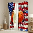 thumbnail image 3 of Erosebridal Basketball Curtains Pack of 2 (52x84) Teens, American Flag Curtains Pack of 2 (52x84), 3 of 6