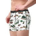 thumbnail image 2 of Picia Camping Caravan 2 Pattern Men’s Boxer Briefs – Soft & Breathable Underwear, Stretchy & Comfortable Fit, Supportive Pouch Design, Moisture-Wicking-Large, 2 of 5