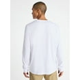 thumbnail image 3 of Free Assembly Men's Everyday Cotton Tee with Long Sleeves, Sizes XS-3XL, 3 of 5