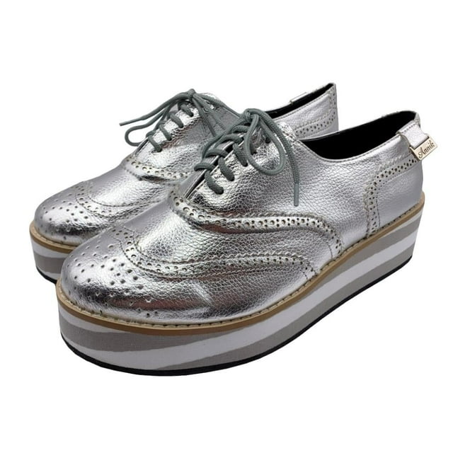 Zapato Annik T 23 Plataforma Zu Plata