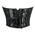 thumbnail image 5 of AUNVITO Women's Vintage Mesh Strapless Corset Boned Bustier for Body Shaping Retro-Style Style, 5 of 9