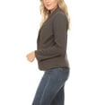 thumbnail image 5 of Women's Chic Long Sleeve Fitted Open Blazer Jacket for Casual Office Elegance, 5 of 6