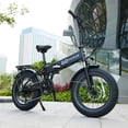 thumbnail image 2 of GoPowerBike GoExpress V2 Folding Electric Bike 20mph Max Speed & 750W Motor | Black, 2 of 12