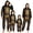 #C3_Halloween Skeleton Yellow, variant on Halloween Family Matching Pajamas Onesie Novelty Skeleton Pajamas Zipper Hooded Jumpsuit Pjs Loungewear Holiday Overall Sleepwear