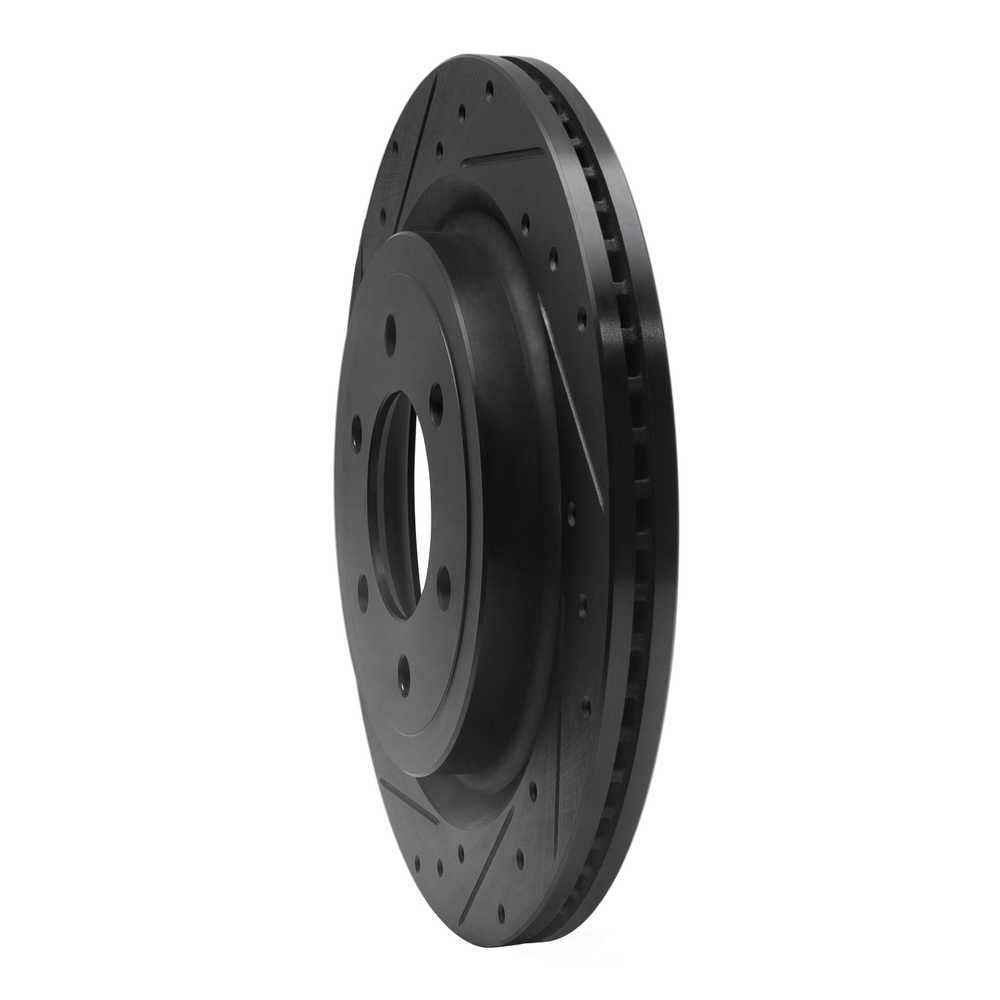 Dynamic Friction Company 633-54288L DFC Brake Rotor - Drilled And Slotted - Black