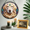 thumbnail image 6 of 89Bloom Golden Retriever Dog Suncatcher, Stained Glass Golden Retriever Suncatcher, Golden Retriever Glass Suncatchers for Windows Stained Glass, 6 of 7