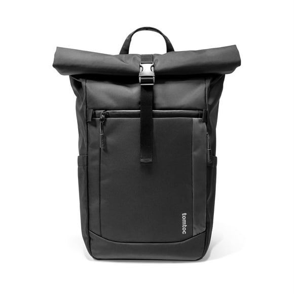 Mochila Tomtoc Rolltop para portátil 13-17,3 pulgadas, resistente al agua, negra