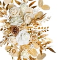 thumbnail image 4 of perfeclan 2 Pieces Artificial Floral Swag Backdrop Welcome Sign Decor Centerpiece Garland Wedding Arch Wreath for Window Home Farmhouse Gold, 4 of 9