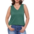 thumbnail image 5 of AviBest Womens Tank Tops 2025 Loose Fit Casual V Neck Shirts Flowy Sleeveless Summer Tops,S~3XL, 5 of 6