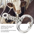 thumbnail image 1 of Cattle Nose Clamp, Stainless Steel Spring Type Bull Cow Cattle Nose Ring Automatic Cow Spring Nose Pliers Cattle Nose Plier Farm Animals Equipment Accessory for Cows,, 1 of 7