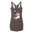 thumbnail image 2 of If It's Not a Pug It's Just a Dog Gift | Womens Dog Lover Premium Tri-Blend Racerback Tank Top, Brown, Small, 2 of 3