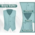 thumbnail image 4 of Lycody Boys Suits 3 Piece Slim Fit Suit Set Dresswear Ring Bearer Outfit for Boy, 4 of 6