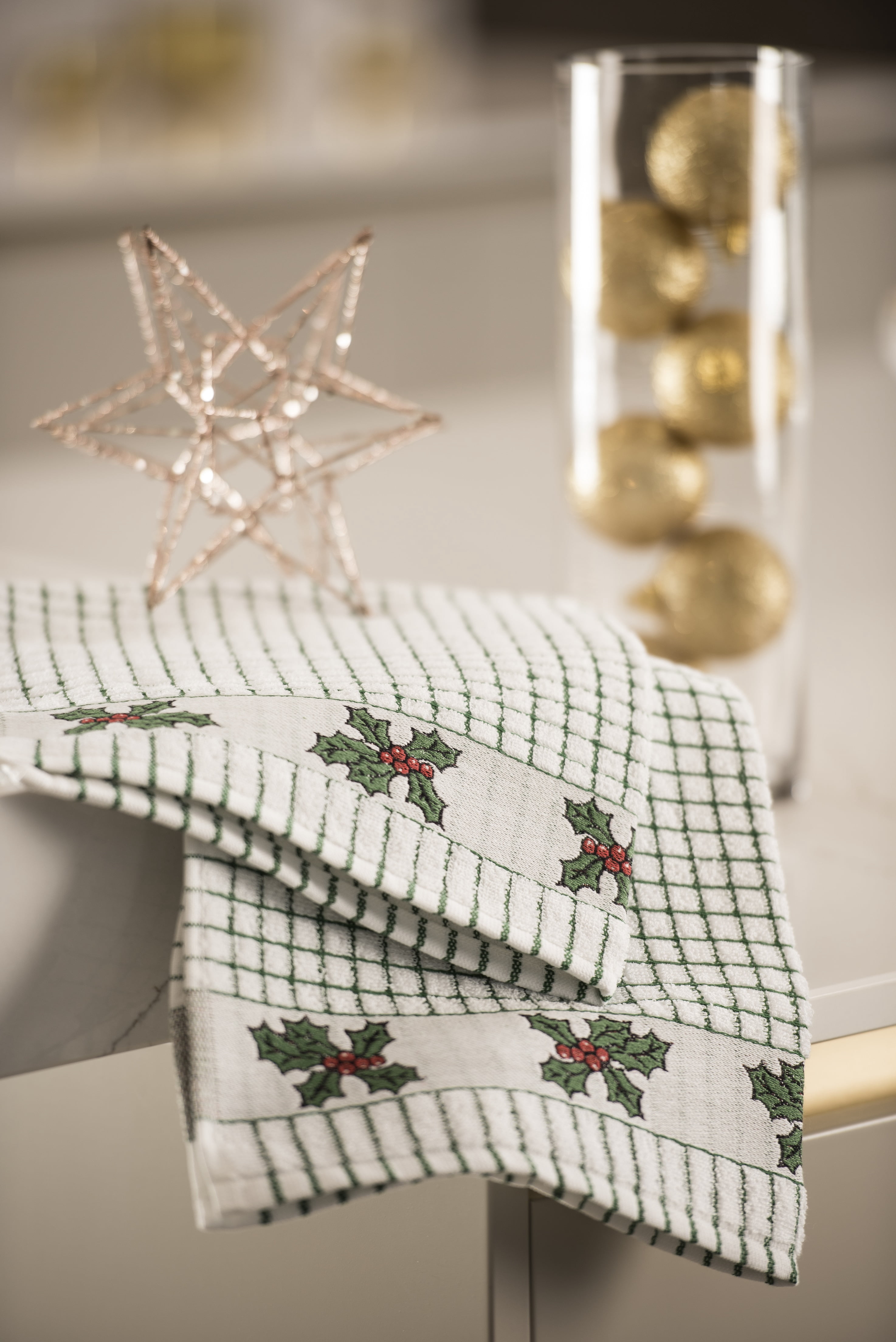 Samuel Lamont Poli-Dri 3-Piece Kitchen Tea Towel Set 100% Cotton Ultra Absorbent