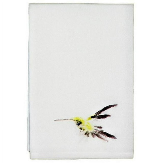 Betsy Drake GT332 Yellow Hummingbird Guest Towel