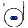 thumbnail image 7 of J&D Gold Plated 3.5mm Male TRS to 6.35mm Male TRS Component Video Stereo Audio Cable, 6 ft, 7 of 7