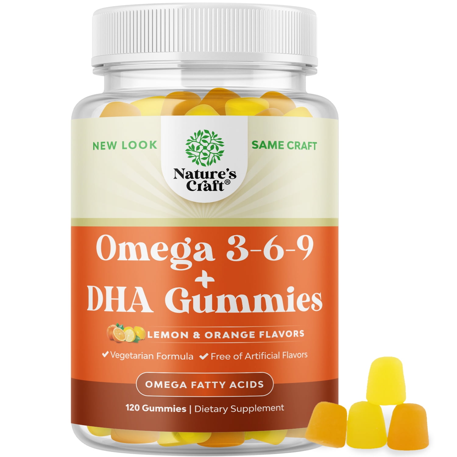 Vegetarian Omega 3 Gummies for Adults Vegetarian Omega 3 6 9 DHA