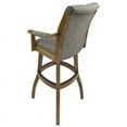 thumbnail image 3 of Home Square 34" Swivel Wood Tall Bar Stool in Peppered Gray - Set of 2, 3 of 3