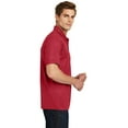 thumbnail image 3 of Sport-Tek Embossed PosiCharge Tough Polo-L (Deep Red), 3 of 6