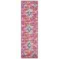 thumbnail image 3 of SAFAVIEH Madison Caden Floral Bordered Runner Rug, Fuchsia/Gold, 2'3" x 8', 3 of 11