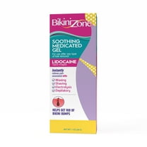 Bikini Zone Medicated Aftershave Gel for Sensitive Skin, Clean Mint Scent, 1 oz