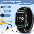 thumbnail image 3 of Kids Digital Watch for Boys Girls Sports Watch with Alarm, Stopwatch, Calendar, Pedometer,Waterpoof Watch with Nylon Band Gifts for Kids, 3 of 7