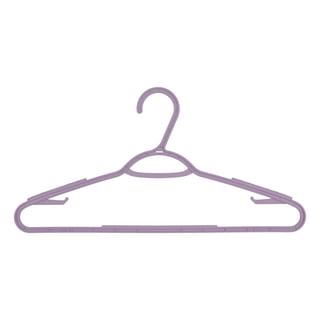 Mainstays Plastic Notched Adult Hangers for Any Clothing Type, Soft Silver 100  Count 