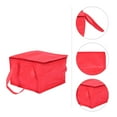 thumbnail image 3 of TABLETREANDS Insulated Take Out Bag Red 1Set 11.8X11.8X8.7In, 3 of 6