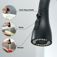 thumbnail image 2 of Kitchen Faucet Pull Down Sprayer Head Replacement 3 Functions with 15 Adapters Matte Black, 2 of 9