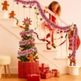 thumbnail image 5 of 33 Feet Christmas Tinsel Garland Metallic Twist Garland Frost Tip Glitter Shiny Wreath for Christmas Tree Party Supplies Indoor and Outdoor Decor, 5 of 7