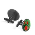 thumbnail image 2 of Watermelon Stylish Shirt Cufflinks for Men, Made of Stainless Steel, for Formal Attire, 2 of 6