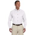 thumbnail image 1 of Camisa de sarga de manga larga Easy Blend™ para hombre con quitamanchas BLANCO 3XT harriton M500T, 1 of 1