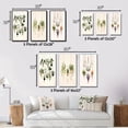 thumbnail image 4 of Designart "Boho Botanical Watercolor Hanging Houseplants IV" Abstract Botanicals Wall Art Set Of 3 - Modern Green Canvas Set For Living Room Decor, 4 of 6